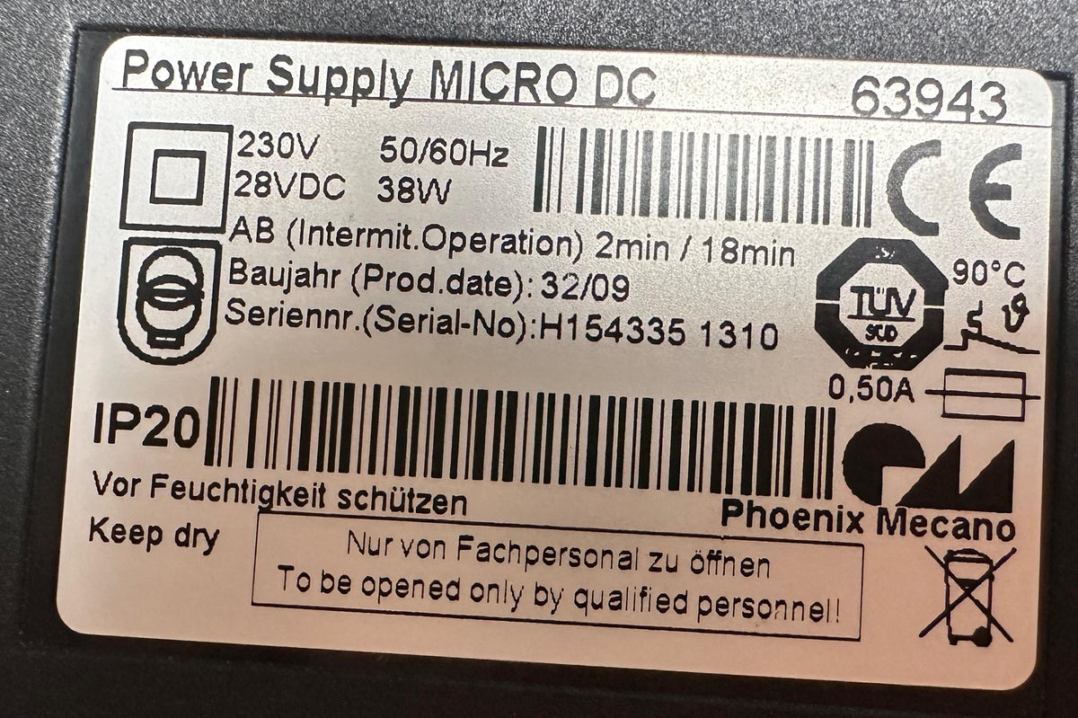 Dewert Power Supply MICRO DC 63943