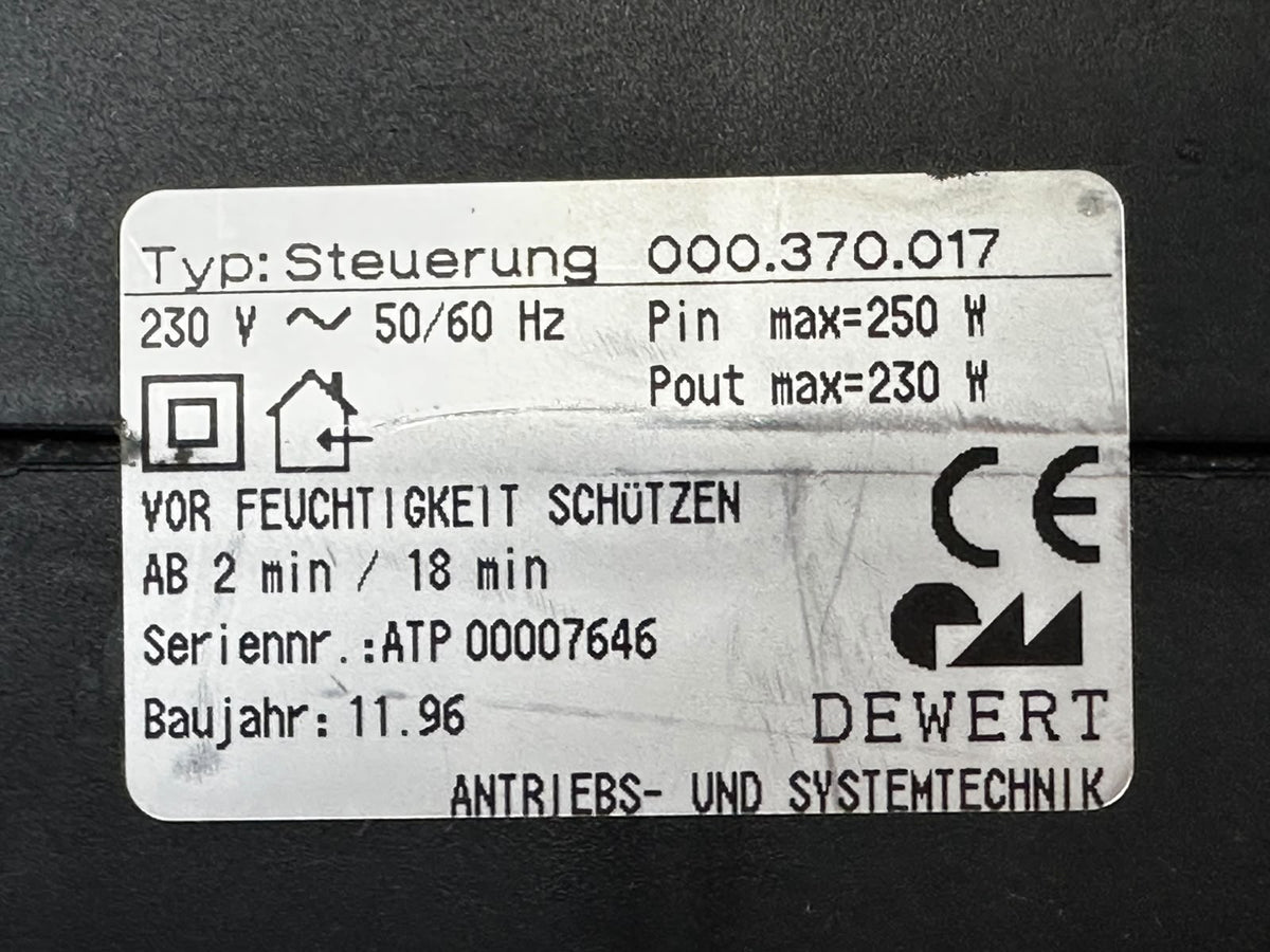 Dewert Steuerung 000.370.017 besturingskast – 7-pins – 3 motoraansluitingen