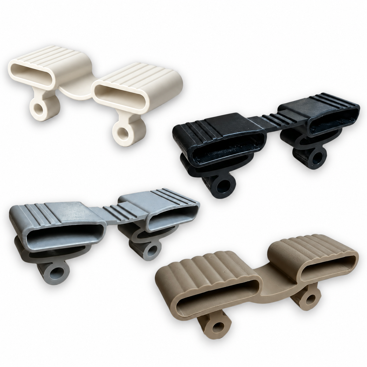 Dubbele lattenhouder met insteekbevestiging – voor latten ca. 35 x 8 mm