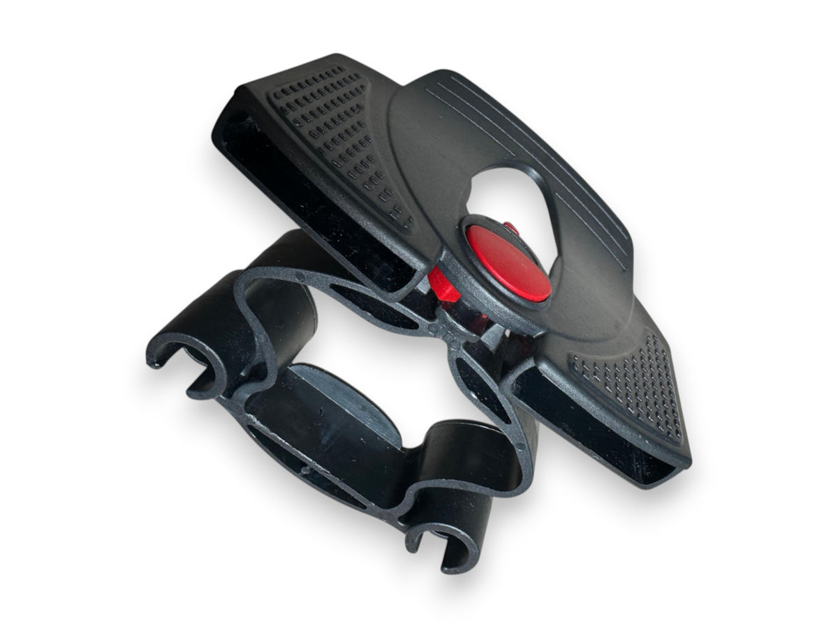 Dubbele lattenhouder met hardheidsverstelling – 35 × 8 mm – Ø12 mm pennen