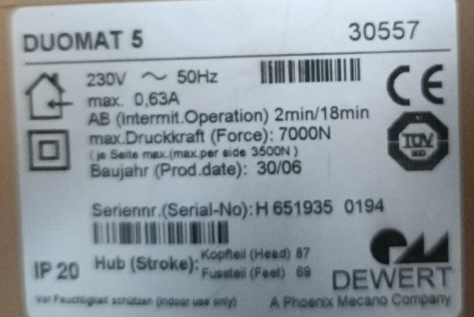 Duomat 5 motor