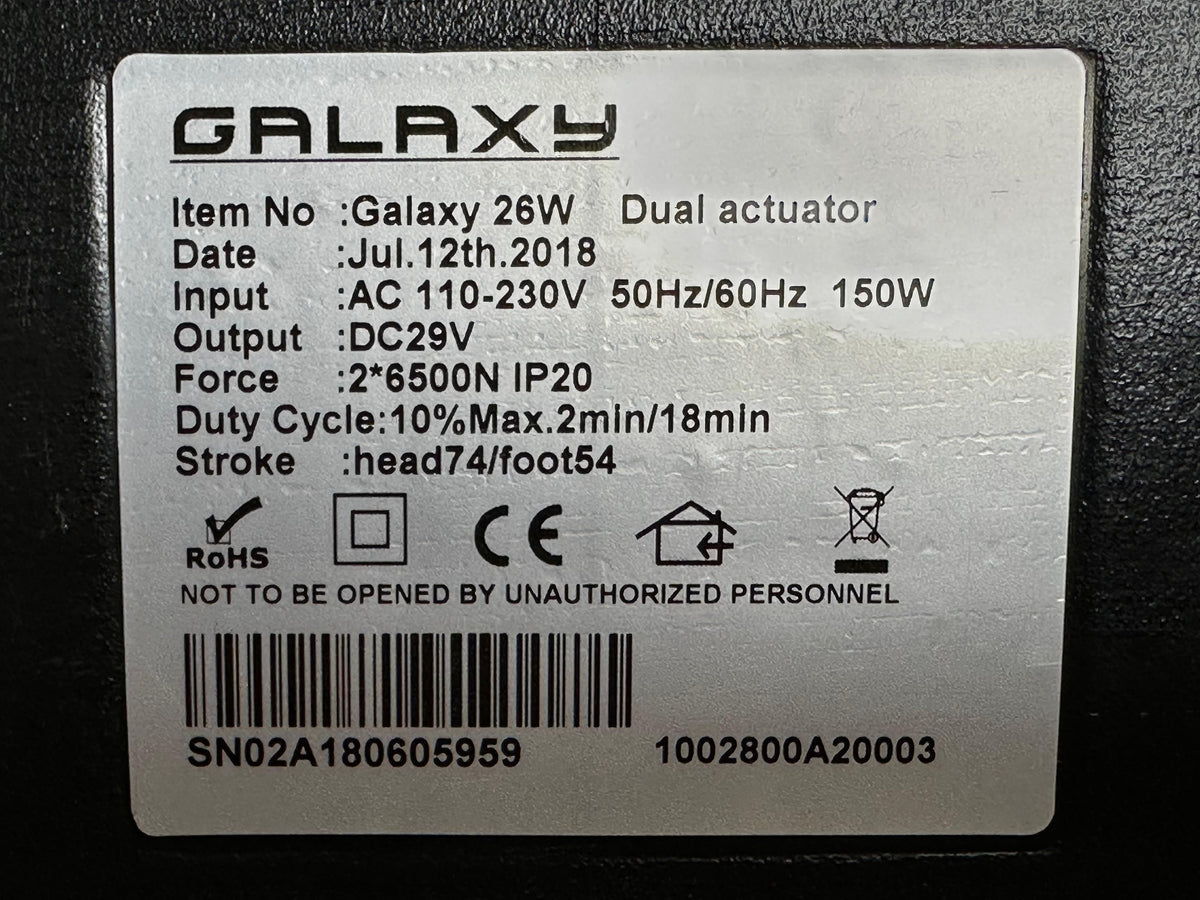 Galaxy 26W 1002800A20003 specs