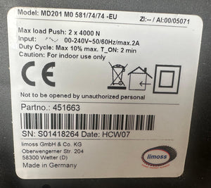 Limoss MD201 MO 581/74/74 -EU | ZI:-- / AI:00/05071 | 451663