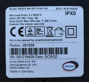Limoss MD201 MO 581/74/48 -EU | ZI:01 / AI:01/05029 | 451559