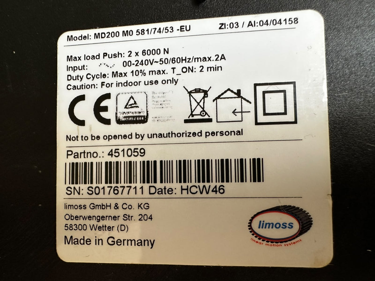 Limoss MD200 MO 581/74/53 -EU | ZI:03 / AI:04/04158 | 451059