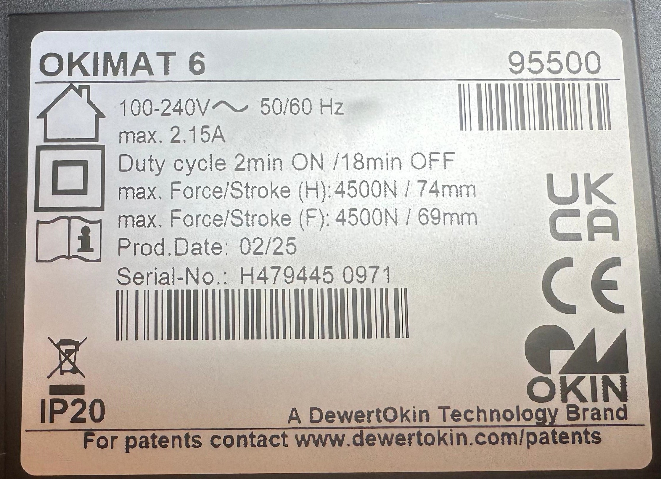 OKIMAT 6 95500