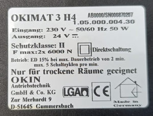 OKIN OKIMAT 3 H4 1.05.000.004.30 – dubbele bedmotor | 87/69 mm