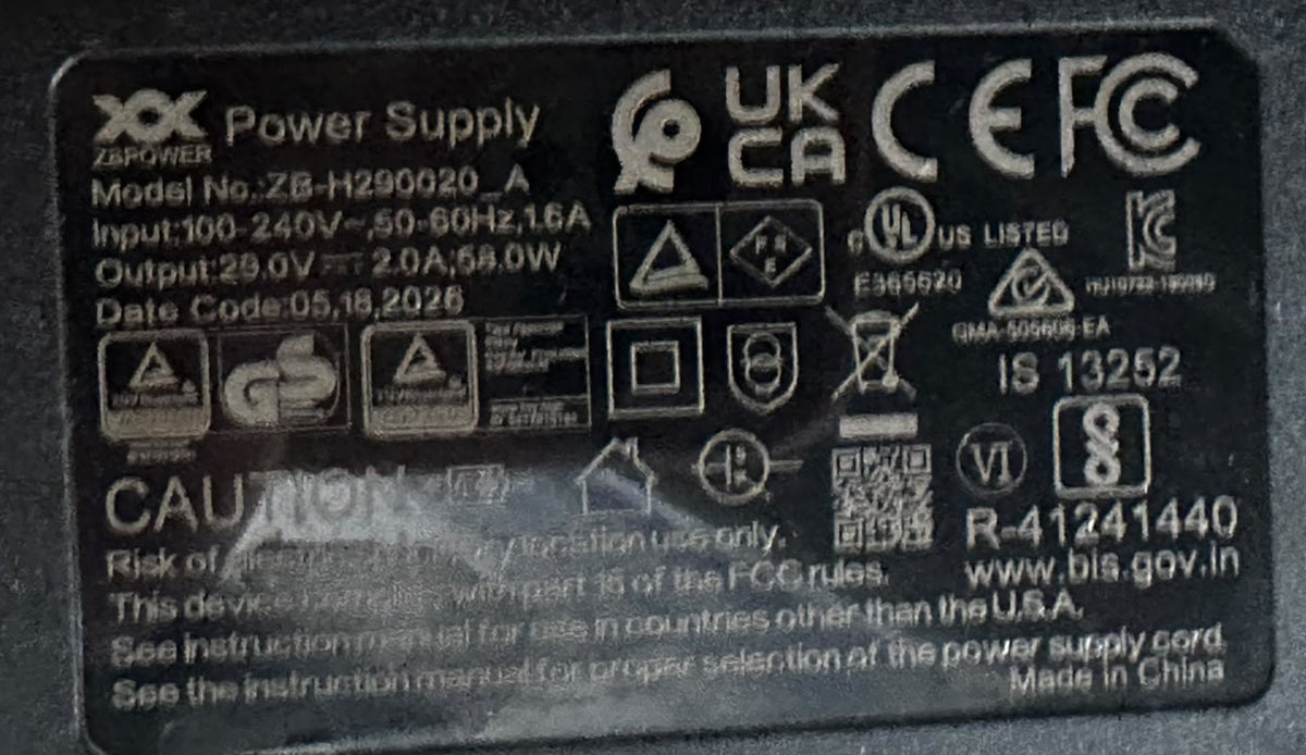 ZB Power Supply ZB-H290020_A